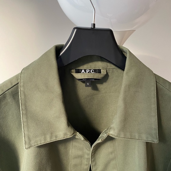 APC Kerlouan Chore Coat Green Small - Picture 8 of 10